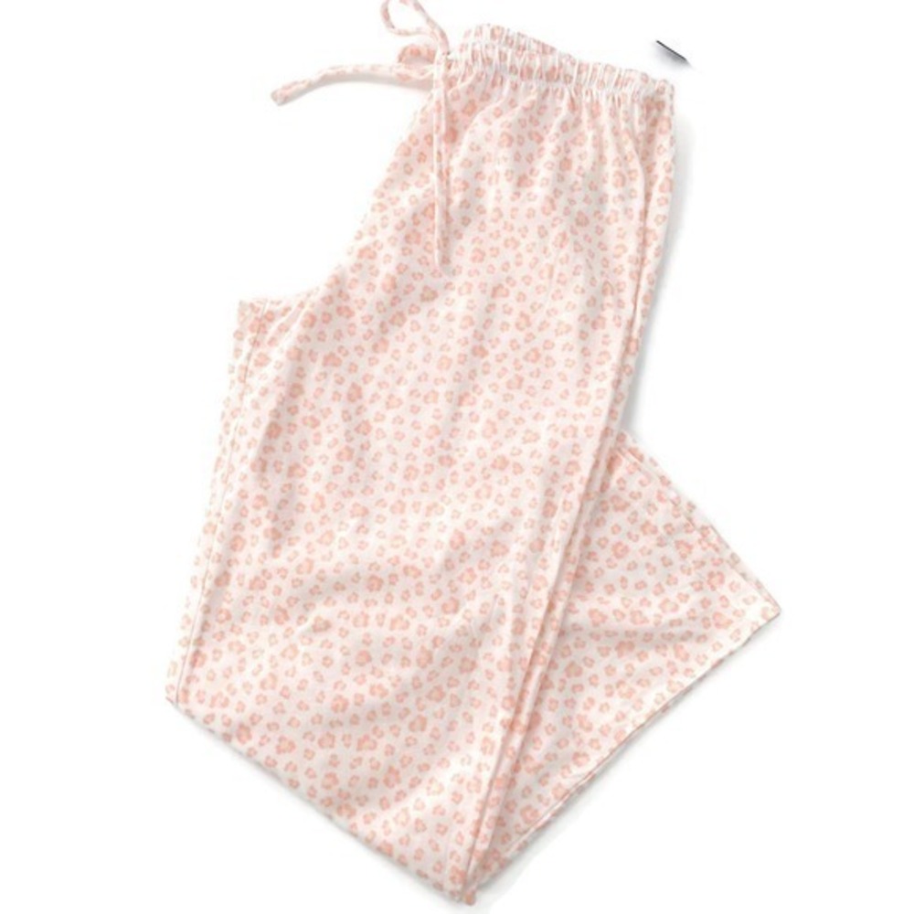 Macy's Women's Cotton Pajama pant-Samll Color Ivory/Peach